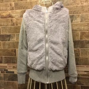 Armani Exchange Reversible Furry Hoodie